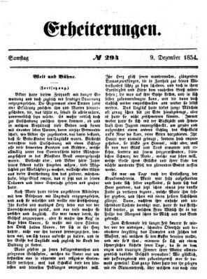 Erheiterungen (Aschaffenburger Zeitung) Samstag 9. Dezember 1854