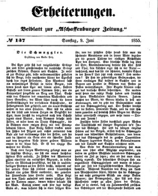 Erheiterungen (Aschaffenburger Zeitung) Samstag 9. Juni 1855