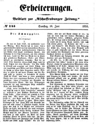 Erheiterungen (Aschaffenburger Zeitung) Samstag 16. Juni 1855