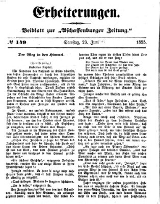 Erheiterungen (Aschaffenburger Zeitung) Samstag 23. Juni 1855