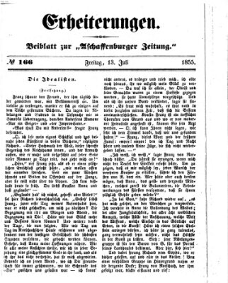 Erheiterungen (Aschaffenburger Zeitung) Freitag 13. Juli 1855