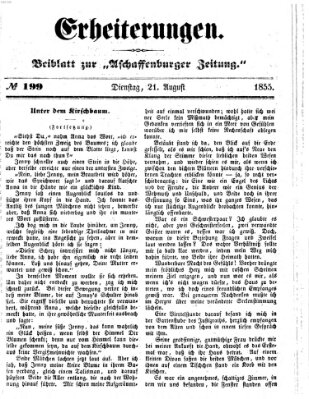 Erheiterungen (Aschaffenburger Zeitung) Dienstag 21. August 1855
