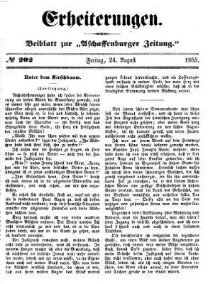 Erheiterungen (Aschaffenburger Zeitung) Freitag 24. August 1855
