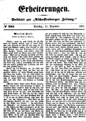 Erheiterungen (Aschaffenburger Zeitung) Dienstag 11. Dezember 1855