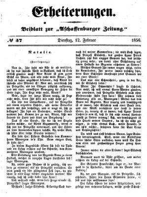 Erheiterungen (Aschaffenburger Zeitung) Dienstag 12. Februar 1856
