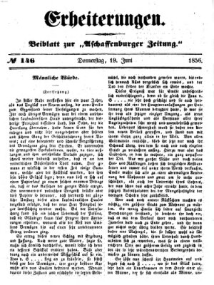 Erheiterungen (Aschaffenburger Zeitung) Donnerstag 19. Juni 1856