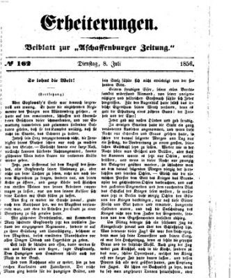 Erheiterungen (Aschaffenburger Zeitung) Dienstag 8. Juli 1856