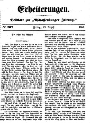 Erheiterungen (Aschaffenburger Zeitung) Freitag 29. August 1856