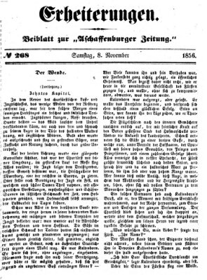 Erheiterungen (Aschaffenburger Zeitung) Samstag 8. November 1856