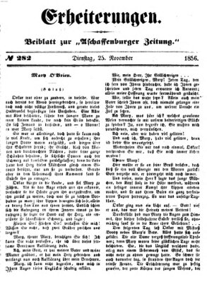 Erheiterungen (Aschaffenburger Zeitung) Dienstag 25. November 1856
