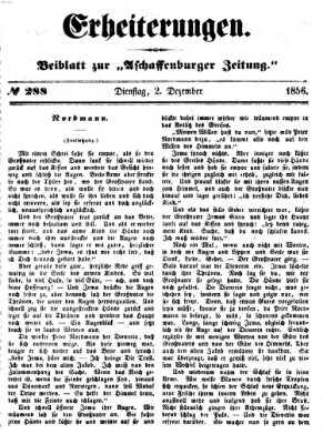 Erheiterungen (Aschaffenburger Zeitung) Dienstag 2. Dezember 1856