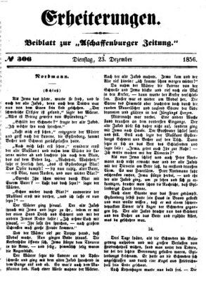 Erheiterungen (Aschaffenburger Zeitung) Dienstag 23. Dezember 1856
