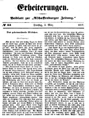Erheiterungen (Aschaffenburger Zeitung) Dienstag 3. März 1857