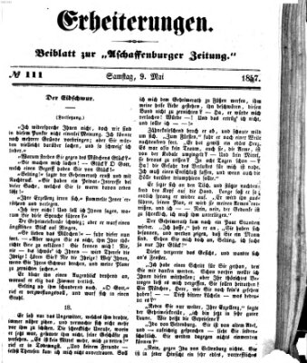 Erheiterungen (Aschaffenburger Zeitung) Samstag 9. Mai 1857