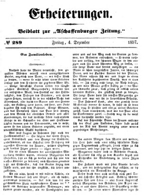 Erheiterungen (Aschaffenburger Zeitung) Freitag 4. Dezember 1857