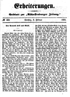 Erheiterungen (Aschaffenburger Zeitung) Dienstag 9. Februar 1858