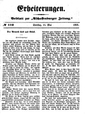 Erheiterungen (Aschaffenburger Zeitung) Dienstag 11. Mai 1858