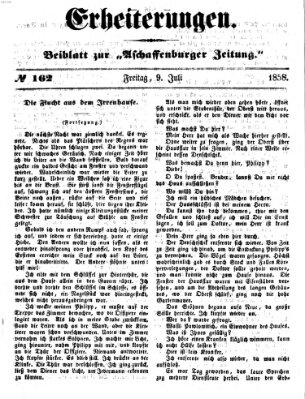 Erheiterungen (Aschaffenburger Zeitung) Freitag 9. Juli 1858