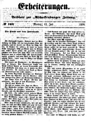 Erheiterungen (Aschaffenburger Zeitung) Montag 12. Juli 1858