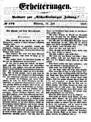 Erheiterungen (Aschaffenburger Zeitung) Mittwoch 21. Juli 1858