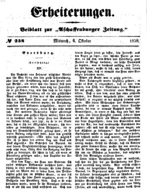 Erheiterungen (Aschaffenburger Zeitung) Mittwoch 6. Oktober 1858