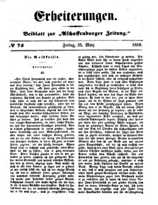 Erheiterungen (Aschaffenburger Zeitung) Freitag 25. März 1859