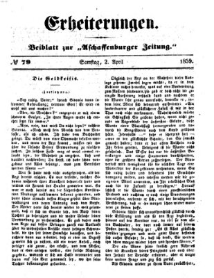 Erheiterungen (Aschaffenburger Zeitung) Samstag 2. April 1859