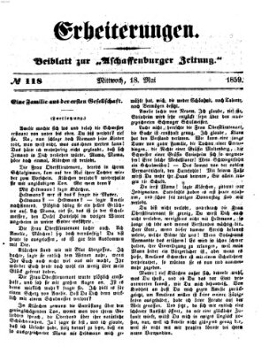 Erheiterungen (Aschaffenburger Zeitung) Mittwoch 18. Mai 1859