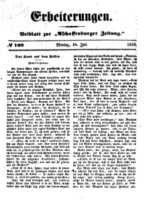 Erheiterungen (Aschaffenburger Zeitung) Montag 18. Juli 1859