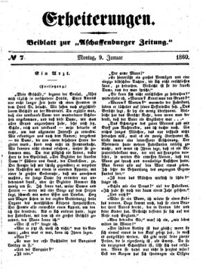 Erheiterungen (Aschaffenburger Zeitung) Montag 9. Januar 1860