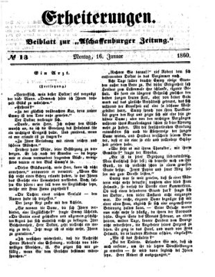 Erheiterungen (Aschaffenburger Zeitung) Montag 16. Januar 1860