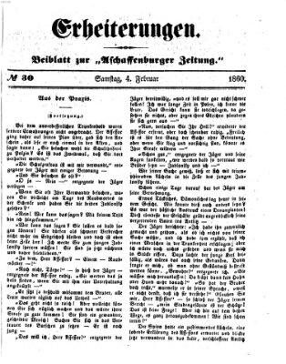 Erheiterungen (Aschaffenburger Zeitung) Samstag 4. Februar 1860