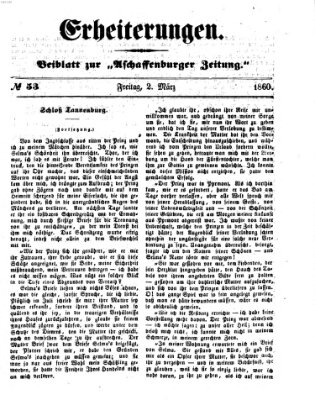Erheiterungen (Aschaffenburger Zeitung) Freitag 2. März 1860