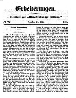 Erheiterungen (Aschaffenburger Zeitung) Samstag 24. März 1860