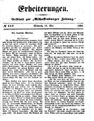 Erheiterungen (Aschaffenburger Zeitung) Mittwoch 16. Mai 1860