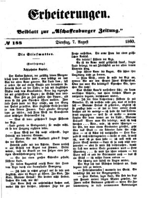 Erheiterungen (Aschaffenburger Zeitung) Dienstag 7. August 1860