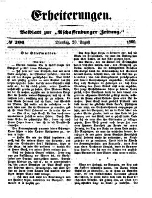 Erheiterungen (Aschaffenburger Zeitung) Dienstag 28. August 1860
