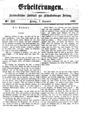 Erheiterungen (Aschaffenburger Zeitung) Freitag 7. Dezember 1860