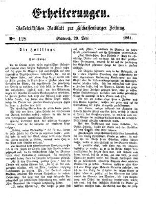 Erheiterungen (Aschaffenburger Zeitung) Mittwoch 29. Mai 1861