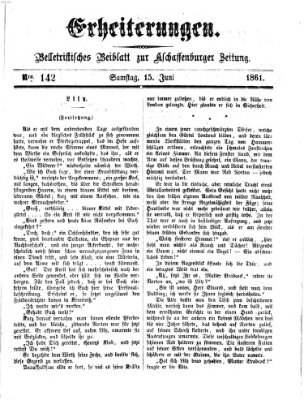 Erheiterungen (Aschaffenburger Zeitung) Samstag 15. Juni 1861