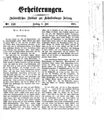 Erheiterungen (Aschaffenburger Zeitung) Freitag 5. Juli 1861