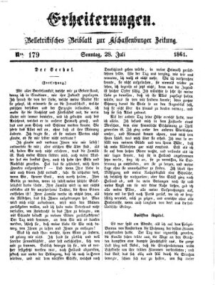 Erheiterungen (Aschaffenburger Zeitung) Sonntag 28. Juli 1861