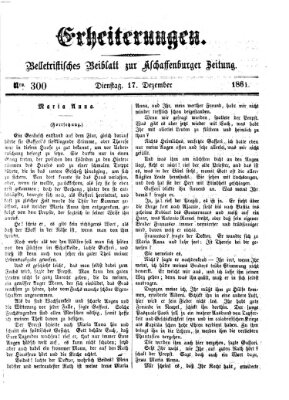 Erheiterungen (Aschaffenburger Zeitung) Dienstag 17. Dezember 1861