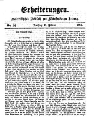 Erheiterungen (Aschaffenburger Zeitung) Dienstag 11. Februar 1862