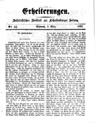Erheiterungen (Aschaffenburger Zeitung) Mittwoch 5. März 1862
