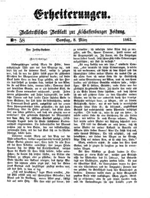 Erheiterungen (Aschaffenburger Zeitung) Samstag 8. März 1862