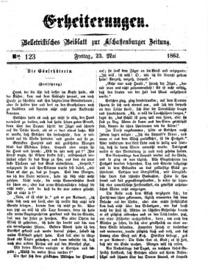 Erheiterungen (Aschaffenburger Zeitung) Freitag 23. Mai 1862
