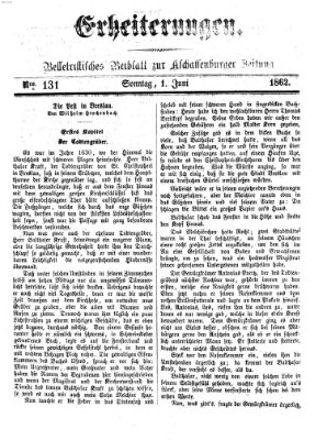 Erheiterungen (Aschaffenburger Zeitung) Sonntag 1. Juni 1862
