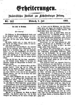 Erheiterungen (Aschaffenburger Zeitung) Mittwoch 9. Juli 1862