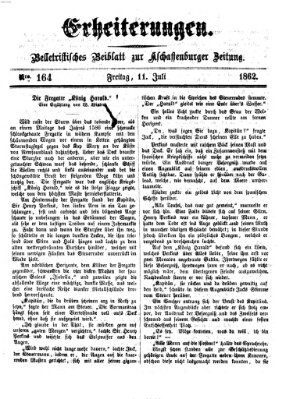 Erheiterungen (Aschaffenburger Zeitung) Freitag 11. Juli 1862